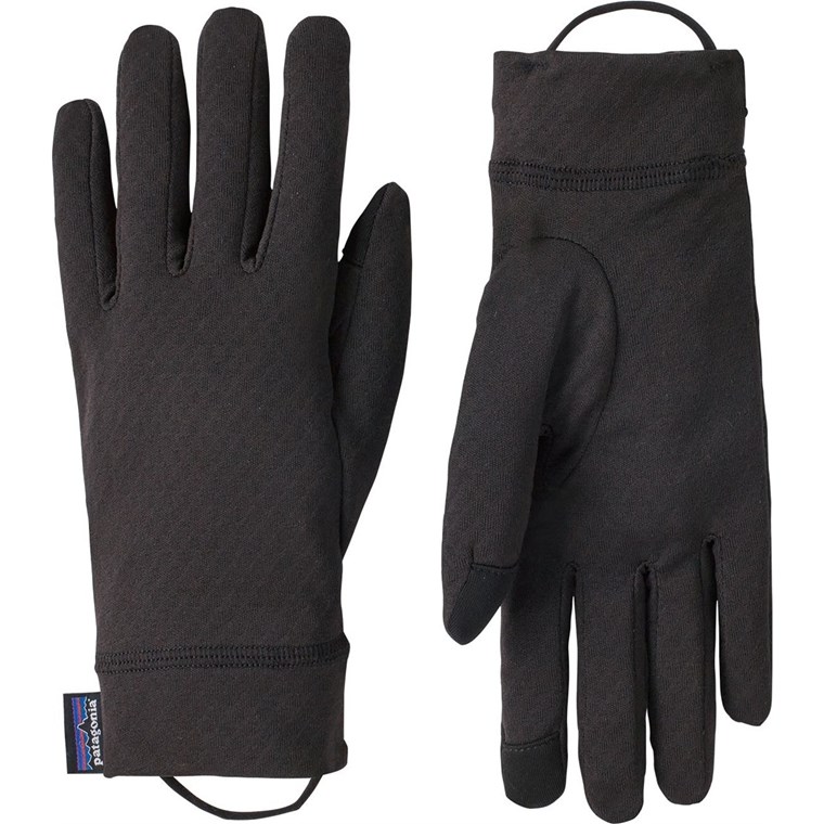 Patagonia Cap MW Liner Gloves Black