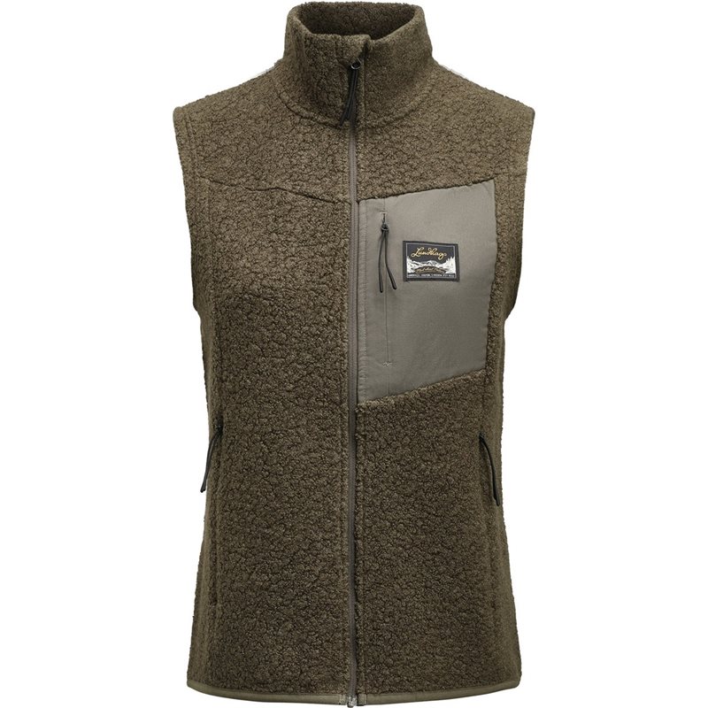 Lundhags Flok Wool Pile Vest W Forest Green