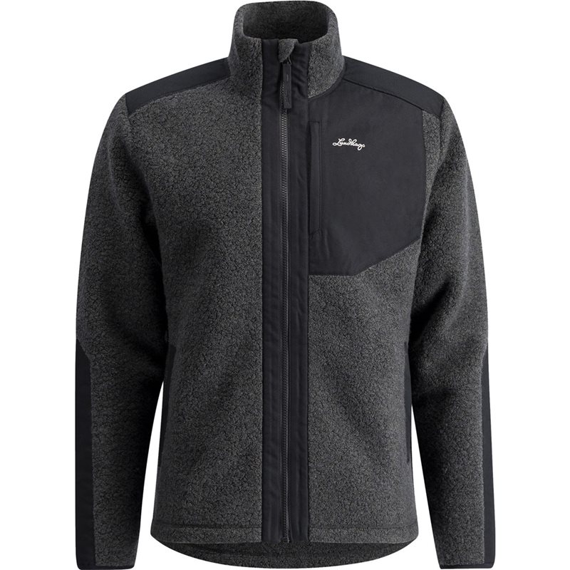 Lundhags Saruk Wool Pile Mid Full Zip M Charcoal