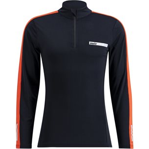 Swix Roadline NTS Half Zip Baselayer Top M Black/Fiery Red