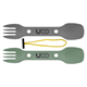 UCO Utility Spork 2Pk With Cord Green/Charcoal