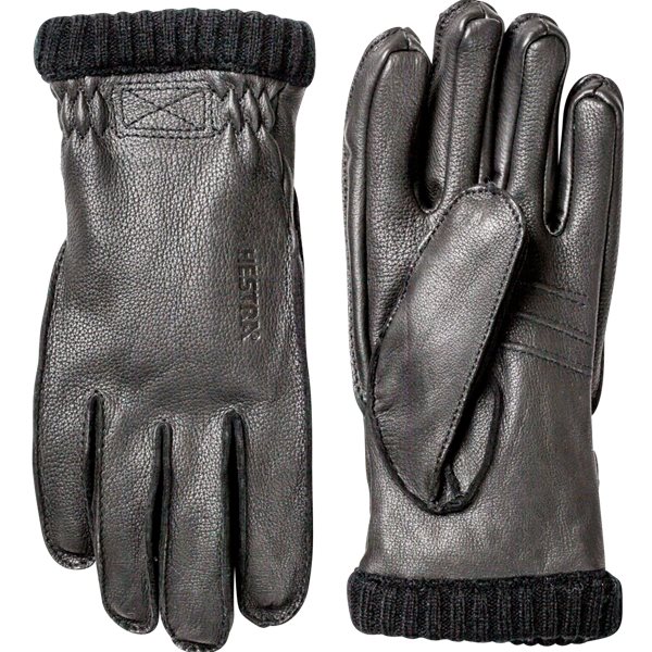 Hestra Deerskin Primaloft Rib Gloves Men Black