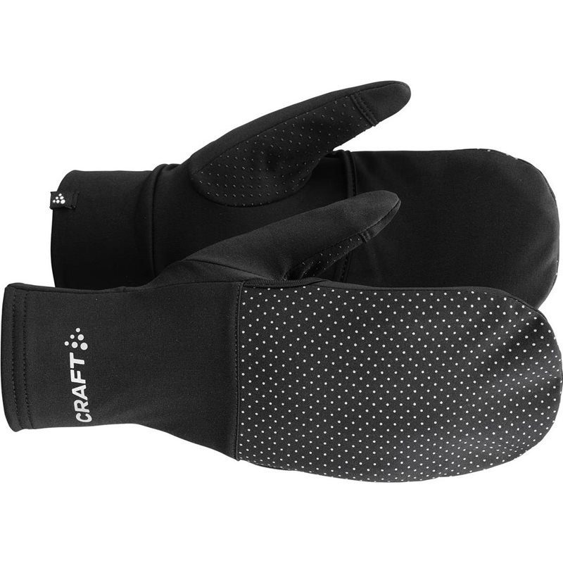 Craft LUMEN FLEECE HYBRID GLOVE 2 Black Black 10