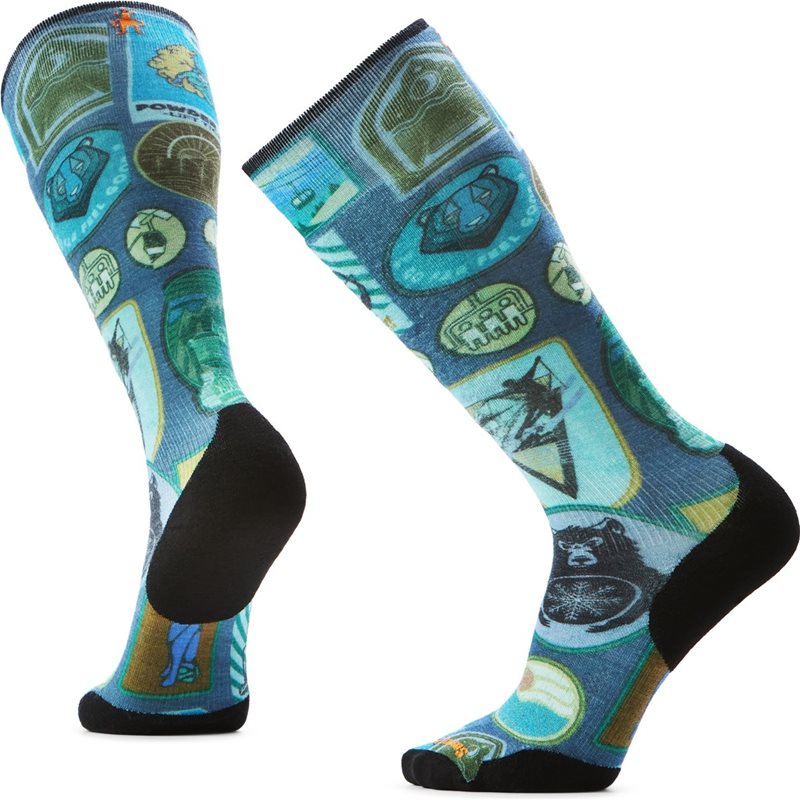 SmartWool Unisex Ski Targeted Cushion Explorer Print OTC Socks
