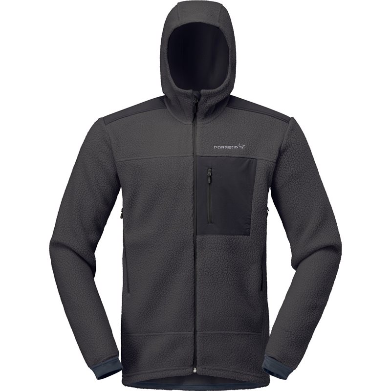 Norr&oslash;na Trollveggen Warm3 Zip Hood Phantom - S