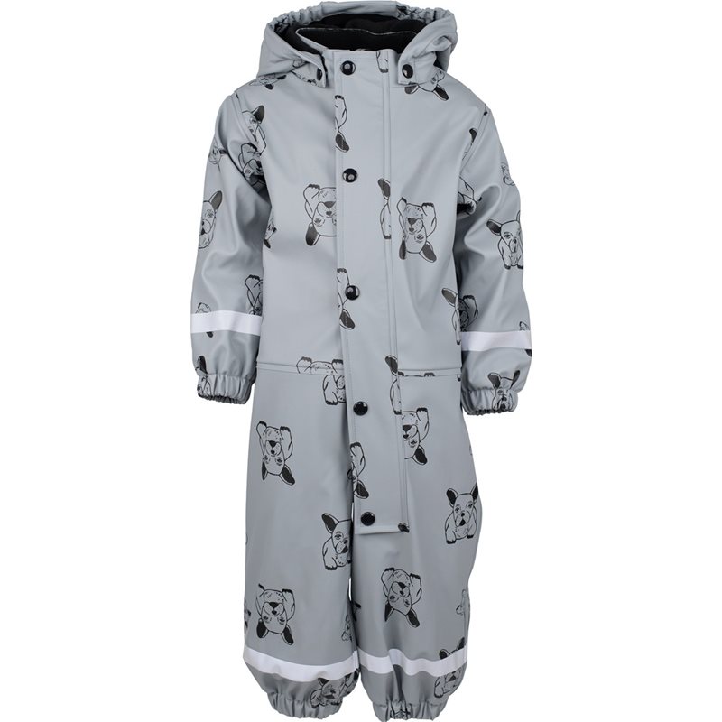 Lindberg Lekhyttan Rain Baby Overall. Fleece Grey/Black