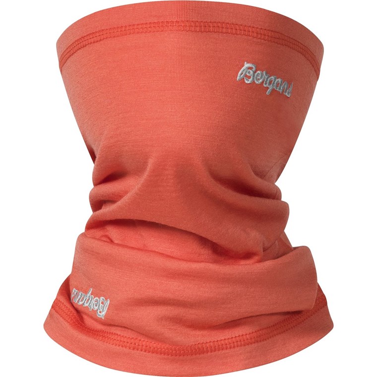 Bergans Wool Junior Neck Warmer Peachy Red