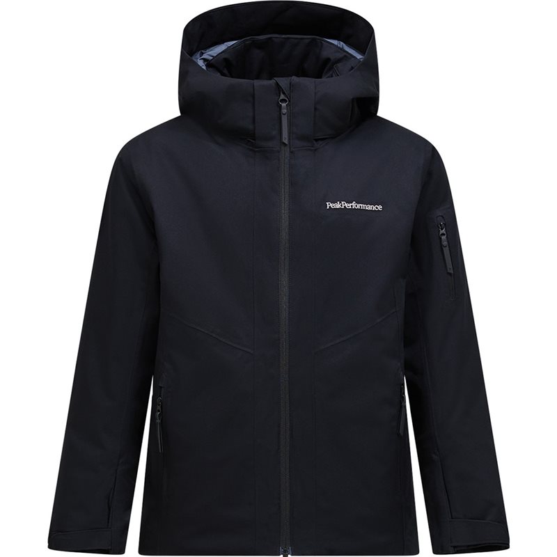 Peak Performance JR Maroon Insulated Jacket Black Black 140 cl
