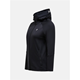 Peak Performance Rider Essentials Midlayer Zip Hood Women Black/Black