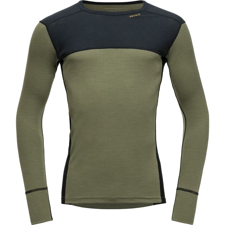 Devold Lauparen Merino 190 Shirt Man Ink/Lichen/Black