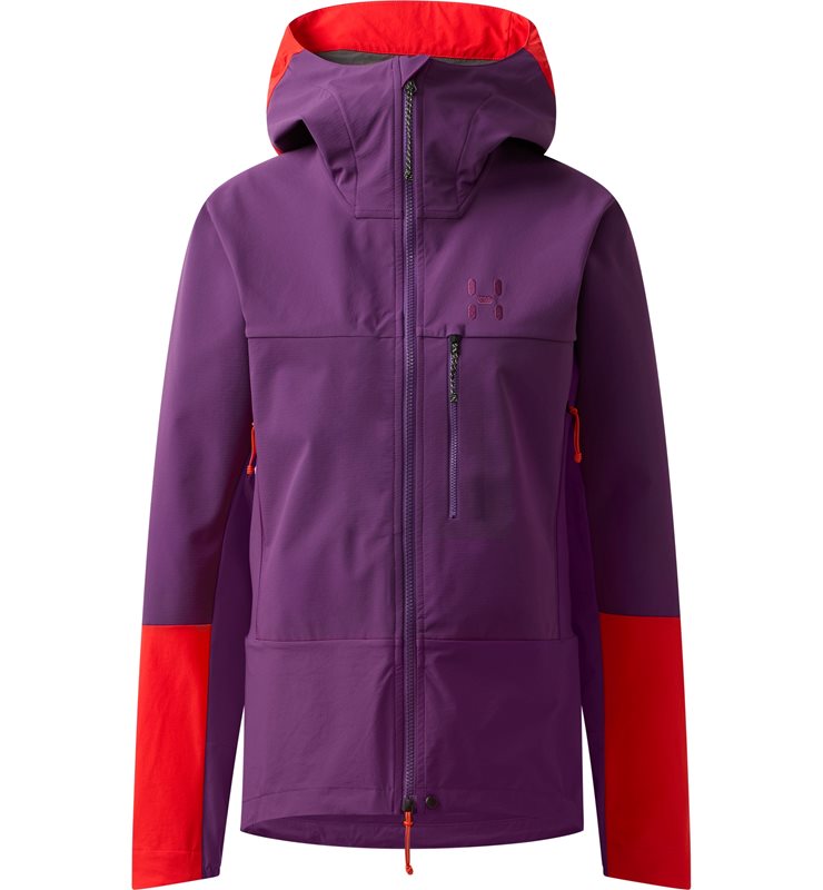 Hagl&ouml;fs ROC Sight Softshell II Jacket Women Purple Night/Tech Red