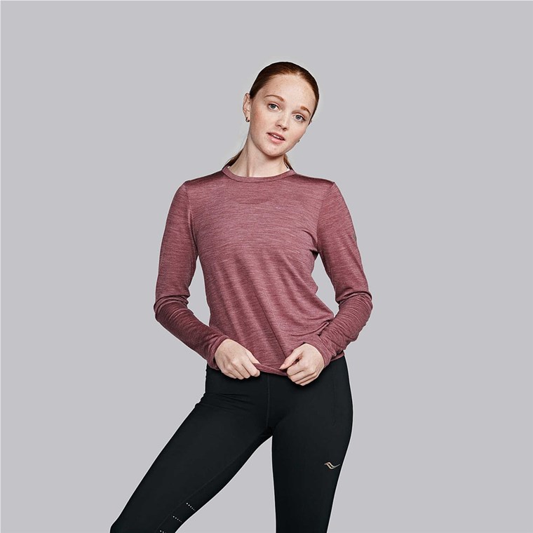 Saucony Peregrine Merino Long Sleeve W Terra Heather