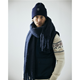 KnowledgeCotton Apparel Wool badge beanie Total Eclipse