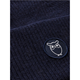 KnowledgeCotton Apparel Wool badge beanie Total Eclipse