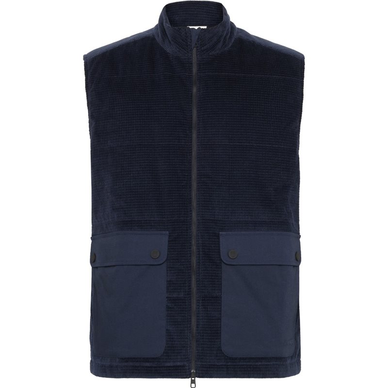 Knowledge Cotton Apparel Organic Cotton Corduroy Vest GOTS