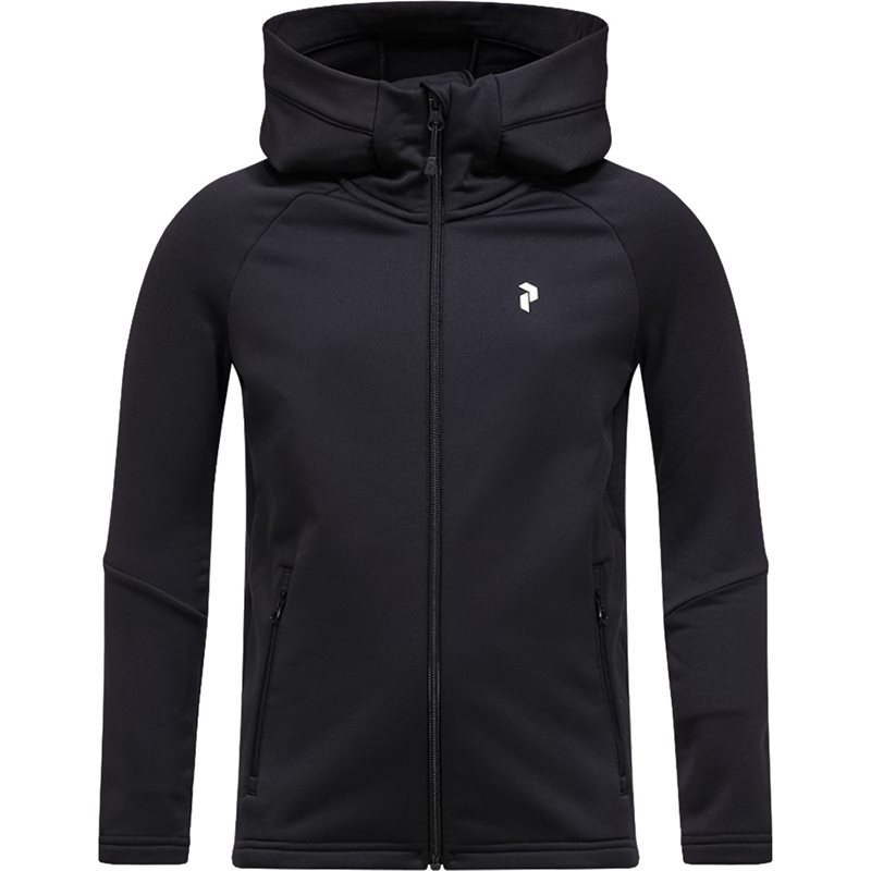 Peak Performance Jr Rider Essentials Zip Hood Black/Black