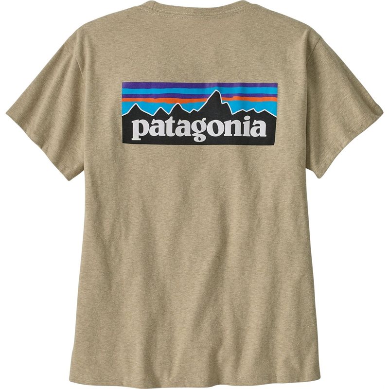 Patagonia W's P-6 Logo Responsibili-Teeibili-Tee Pumice Pumice XS