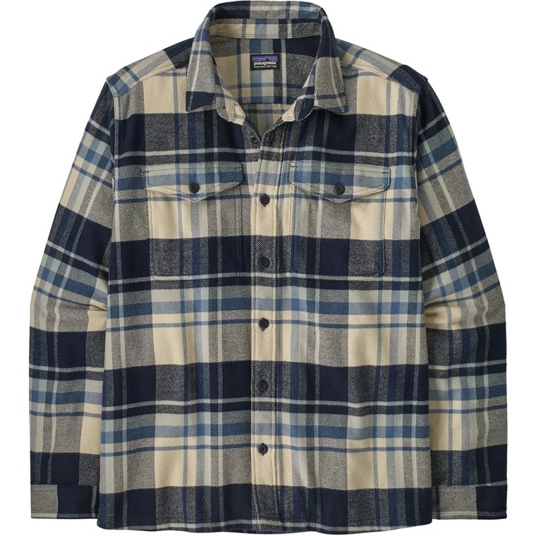 Patagonia M's Fjord Flannel Shirt Hibernate: Sunken Blue