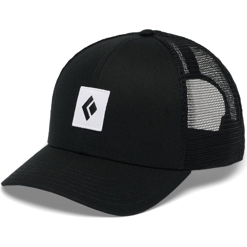 Black Diamond Bd Trucker Hat Black-Black-White Icon Patch