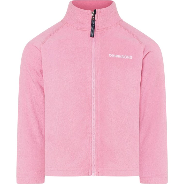 Didriksons Monte Kids' Full-Zip Light Heather Pink
