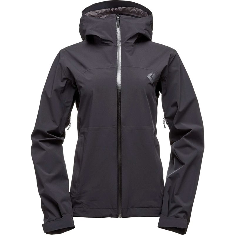 Black Diamond Stormline Stretch Rain Shell Jacket Wome Black