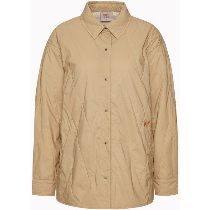 Varg W Lillå Padded Shirt Drift Wood Beige Varg W Lillå Padded Shirt Drift Wood Beige