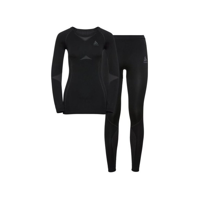 Odlo Set Long Fundamentals Performance Warm W Black/Odlo Graphite