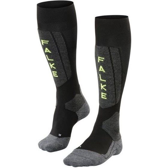 Falke Sk5 Expert Silk Black/Grey/Green Silk Black/Grey/Green 42-43