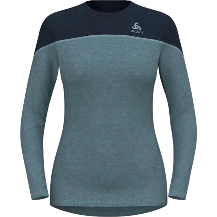 Odlo Natural Perform Pw 150 Bl Top Crew Neck Blue/Dark Sapphire Melange