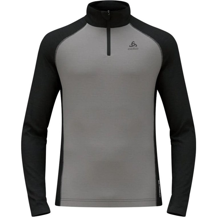 Odlo Bl Top Tn L/S Half Zip Nat Performance P Blue/Dark Sapphire Melange