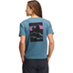 Black Diamond W Mountainscape Ss Tee Creek Blue