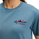 Black Diamond W Mountainscape Ss Tee Creek Blue