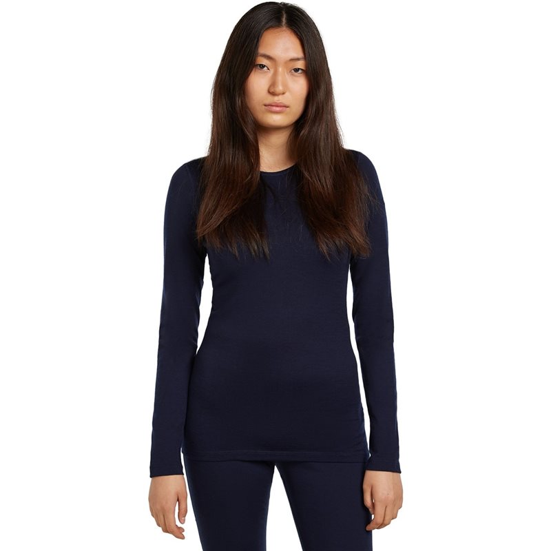 Icebreaker Women Merino 200 Oasis LS Crewe Midnight Navy