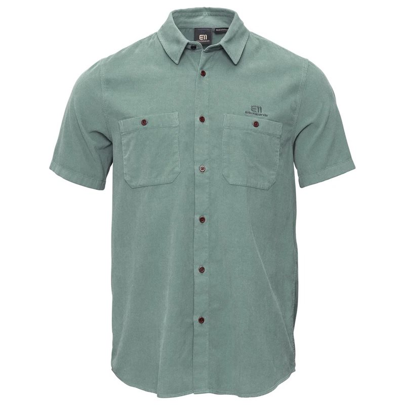 Elevenate M Estate Cord Shirt Sea Green