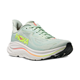 Hoka W Clifton 10 Wide Sea Glass/Neon Flame