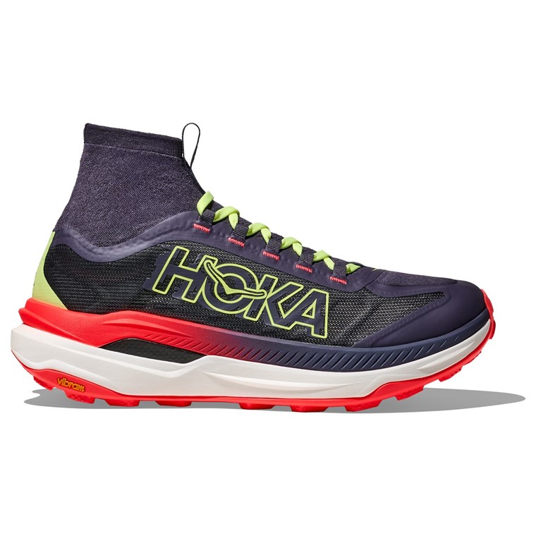Hoka W Tecton X 3 Squid Ink/Neon Flame
