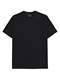 KnowledgeCotton Apparel Tee With Flaglabel Black Jet