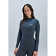 POC W's Layer Merino Mock Neck Jersey Sylvanite Grey