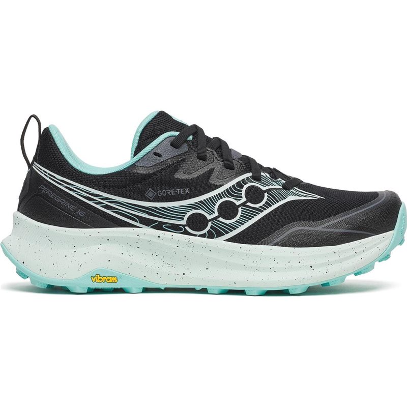 Saucony Peregrine 16 GTX Dam Black/Aqua