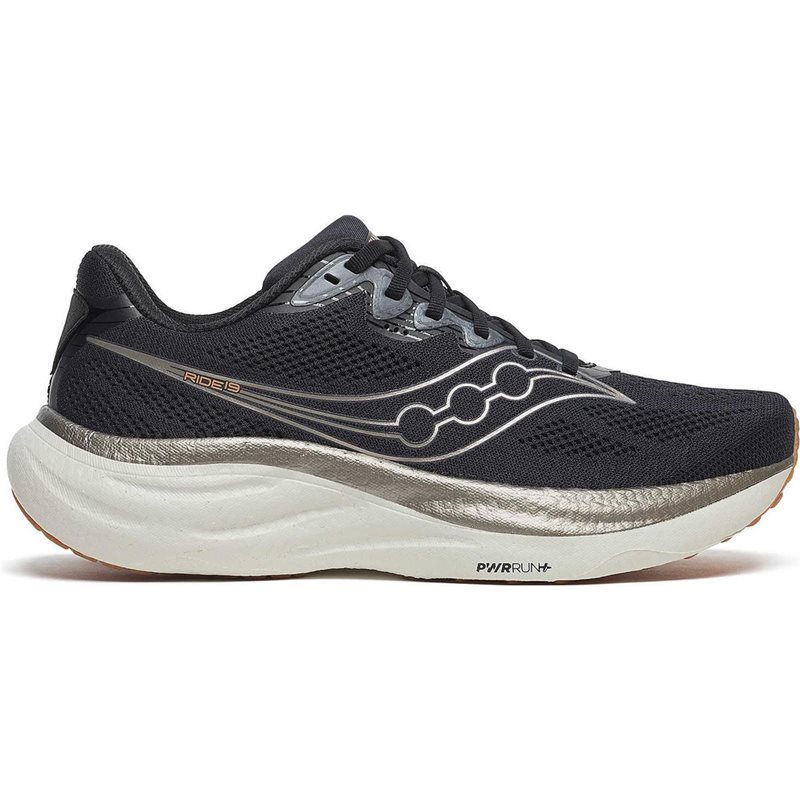 Saucony Ride 19 Herr Black/Pewter - 46