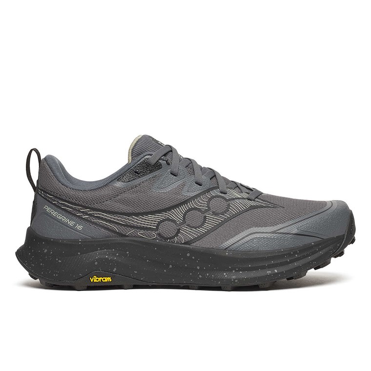 Saucony Peregrine 16 Herr Carbon/Black