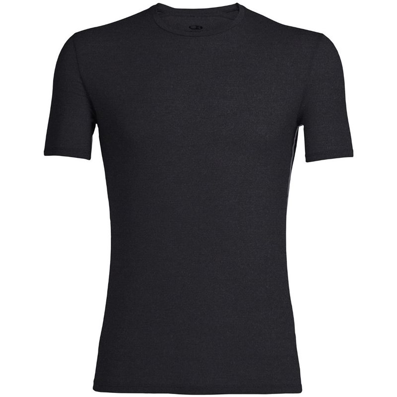 Icebreaker Anatomica SS Crew Top Men Black/Monsoon