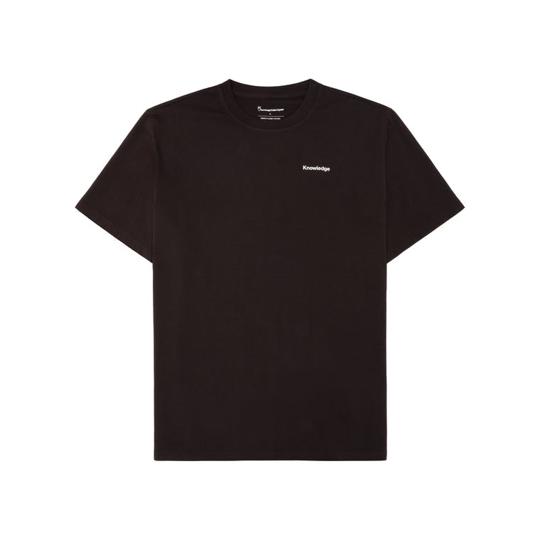 KnowledgeCotton Apparel SOS Regenerative Organic Cotton Back Print T-shirt Chocolate Torte