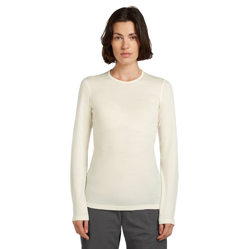 Icebreaker Women Merino 200 Oasis LS Crewe Undyed