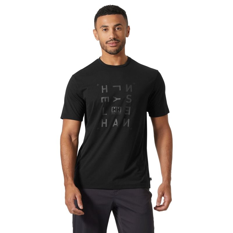 Helly Hansen Skog Graphic T-Shirt Black Black S