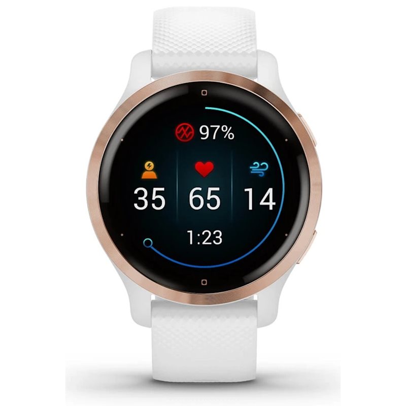 Alternativ bild 1 för Garmin Venu 2S - Roséguld/Vit