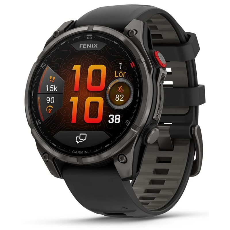 Garmin fenix 8 Pro 47mm LTE Saph Carbon Gray Ti Black