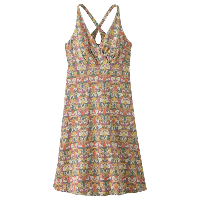 Patagonia W's Amber Dawn Dress Butterfly Geo: Weathered Stone