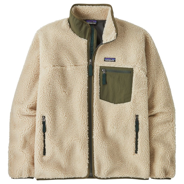 Patagonia M's Classic Retro-X Jkt Dark Natural W/Basin Green