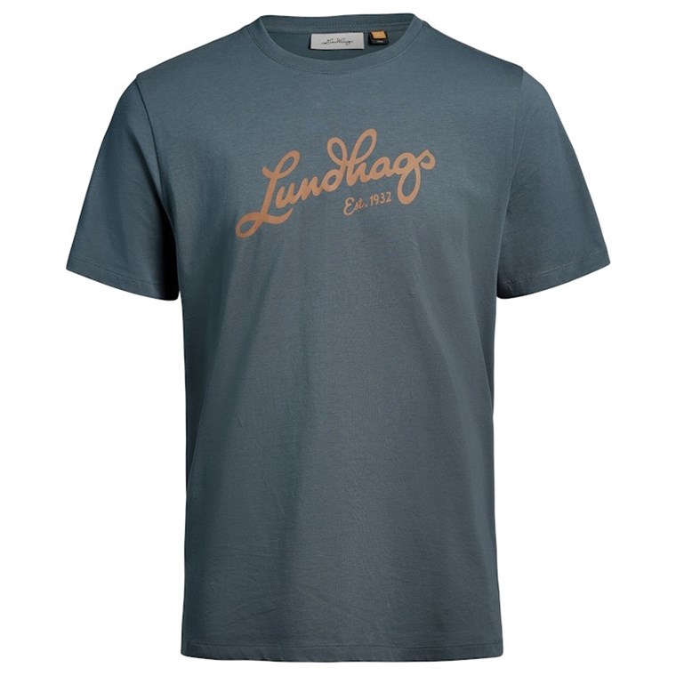 Lundhags Järpen Logo T-shirt M Dk Sky Blue